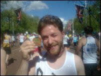 Jack Kreindler holds up his medal